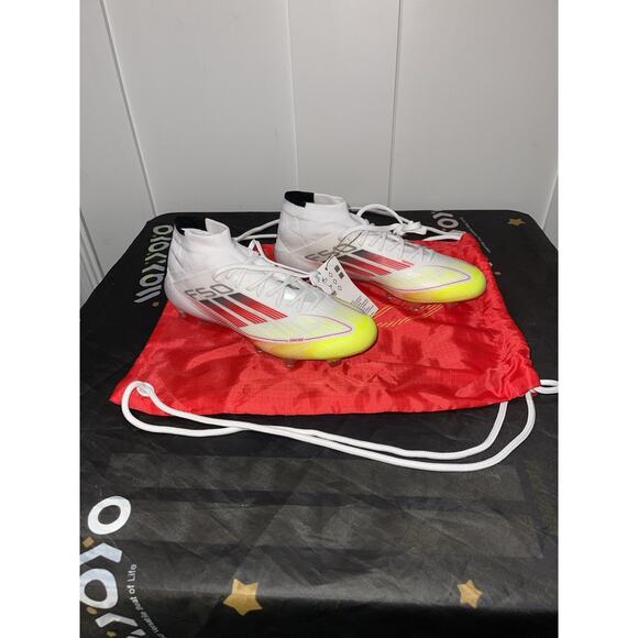 New Women’s Sz 7.5 Adidas F50 Elite Mid FG Soccer Cleats White IE1457. - Picture 4 of 7